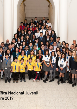 Todos los participantes en la Feria Científica Nacional Juvenil 2019.
