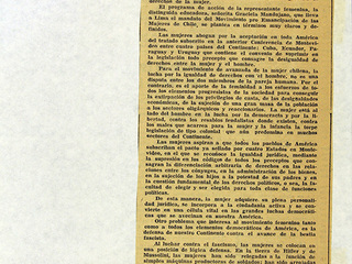 Noticia publicada en periódico del Frente Popular, diciembre de 1938. AMG, Fondo Elena Caffarena, caja 5.