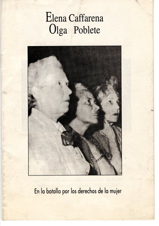 Portada de folleto, sin autor, s/f. AMG, Fondo Olga Poblete, caja 3.
