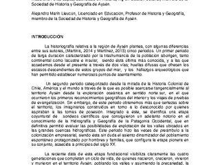 Informe Final Ser Aysenino (2016) Sociedad de Historia y Geografía de Aysén